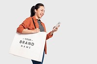 Big shopping bag mockup psd