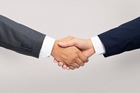 Business agreement handshake mockup psd hand gesture