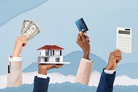 Mortgages loan finance mockup psd real estate remixed media