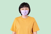Asian woman wearing face mask in the new normal