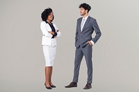 Diverse business people full body portrait for jobs and career campaign