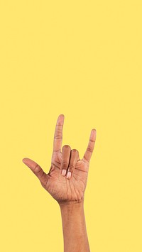 Rock n roll hand gesture