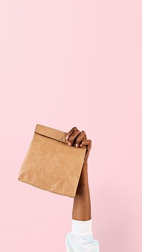 Paper bag packaging for food concept
