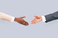 Business agreement handshake mockup psd hand gesture