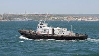 Pilot boat in the Bay of Sevastopol. Original public domain image from <a href="https://commons.wikimedia.org/wiki/File:Pilot_boat_Sevastopol_2012_G3.jpg" target="_blank" rel="noopener noreferrer nofollow">Wikimedia Commons</a>