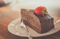 Chocolate Cake. Original public domain image from Wikimedia Commons
