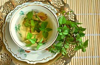 Peppermint tea. Original public domain image from Wikimedia Commons