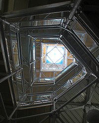 Original public domain image from <a href="https://commons.wikimedia.org/wiki/File:Biosphere_2_Stairway_(257148923).jpeg" target="_blank">Wikimedia Commons</a>