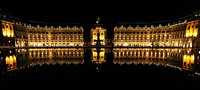 The Miroir d&#39;eau in Bordeaux is the world&#39;s largest reflecting pool, covering 3,450 square metres (37,100 sq ft).
