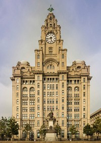 Here is a photograph taken from the Royal Liver Building. Located in Liverpool, Merseyside, England, UK. Original public domain image from <a href="https://commons.wikimedia.org/wiki/File:Royal_Liver_Building_(219398043).jpeg" target="_blank">Wikimedia Commons</a>