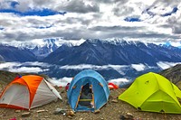 Gongga Snow Mountain Cloud On Foot Mountaineer. Original public domain image from Wikimedia Commons