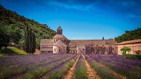 Senanque Abbey Avignon, France. Original public domain image from Wikimedia Commons