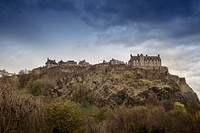 Edinburgh Castle. Located in Edinburgh, Scotland, UK. Original public domain image from Wikimedia Commons