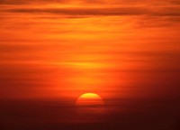 Red sunset. Original public domain image from Wikimedia Commons