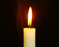A wax candle has the luminous intensity of about 1 cd. Original public domain image from Wikimedia Commons