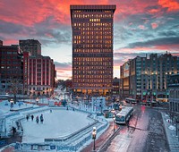 Place D'Youville, Québec, Canada. Original public domain image from Wikimedia Commons