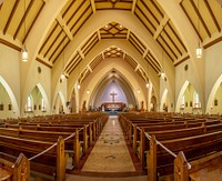 Photographs of Église Saint-Thomas-d'Aquin, Québec, Canada. Original public domain image from Wikimedia Commons