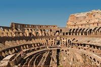 Inside Colosseum, Rome, Italy. Original public domain image from Wikimedia Commons