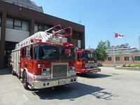 Fire station 333, 2014 07 06 (2) Toronto Fire Hall 333, SE corner of Princess and Front streets. Original public domain image from <a href="https://commons.wikimedia.org/wiki/File:Fire_station_333,_2014_07_06_(2)_(14407852430).jpg" target="_blank">Wikimedia Commons</a>