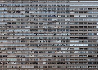 Facade of the Conjunto Nacional building, situated in the Paulista Avenue, São Paulo City, Brazil. Original public domain image from Wikimedia Commons