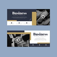 Company banner template set vector