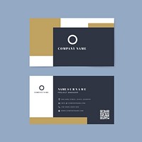 Corporate name card design vector