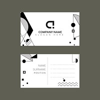 Modern business card template vector set