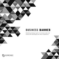Black business banner design illustration