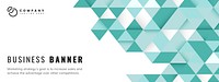 Business banner with abstract design illustration