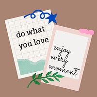 Inspirational quote Instagram post template, cute self love design vector