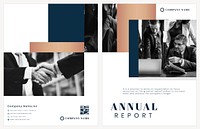 Business flyer template vector for annual report set