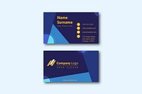 Business card template front and back vector