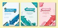Abstract poster templates vector set