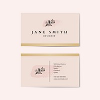 Business card template vector professional for designer set