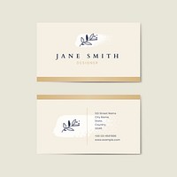 Business card template vector professional for designer set