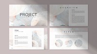 Modern Memphis project presentation template wallpaper vector