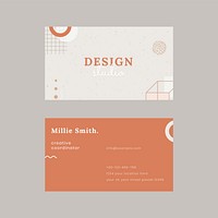 Business card template vector modern style set