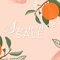 Summer sale social template vector 