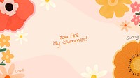 You are my summer disign vector
