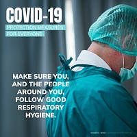 Follow good respiratory hygiene during the coronavirus outbreak social template source WHO vector