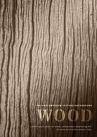 Natural brown wooden textured background template