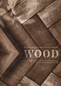 Brown faded wooden textured template