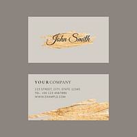 Business card template vector classy style set