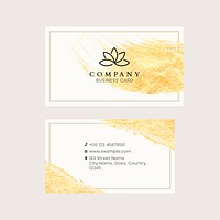 Business card template vector elegant style set