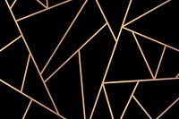 Triangle geometric pattern vector gold black background