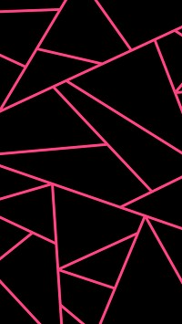 Geometric triangle pattern black pink background