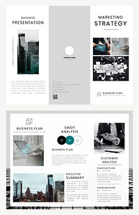 Business brochure template psd set