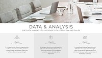 Business marketing analysis psd presentation editable template