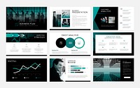 Business marketing vector presentation editable templates