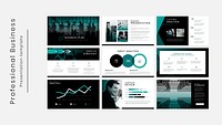 Business presentation psd editable template set